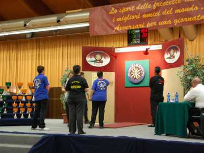 La fase di una partita durante il Campionato Nazionale di Doppio